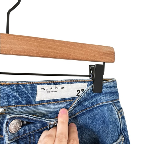 Rag & Bone Alissa High Rise Barrel Leg in Laguna - Picture 7 of 11